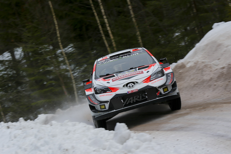 Marcus Gronholm w Toyocie Yaris WRC 2019