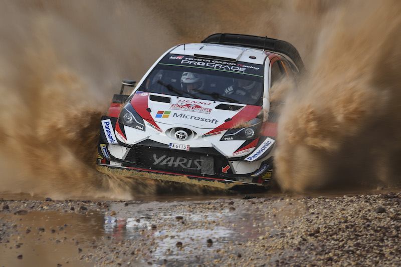 Toyota Yaris WRC 2018 w czasie Rajdu Sardynii 2018 