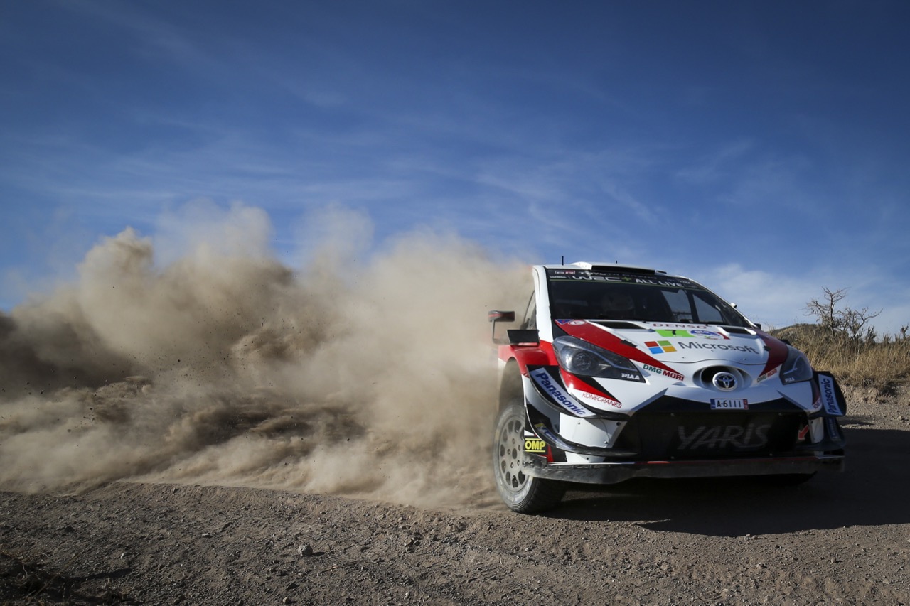 Toyota Yaris WRC 2018 w czasie Rajdu Mekysku