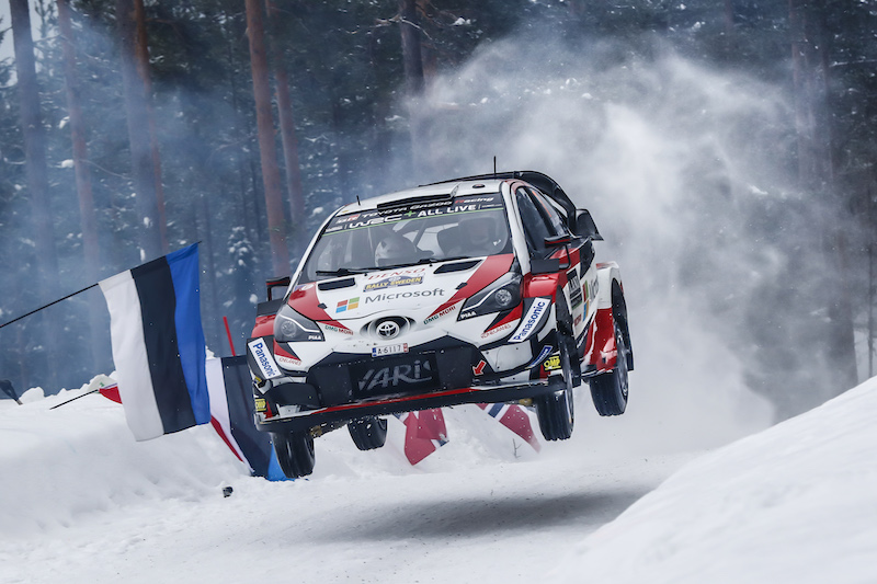 Yaris WRC w czasie Rajdu Szwecji 2018