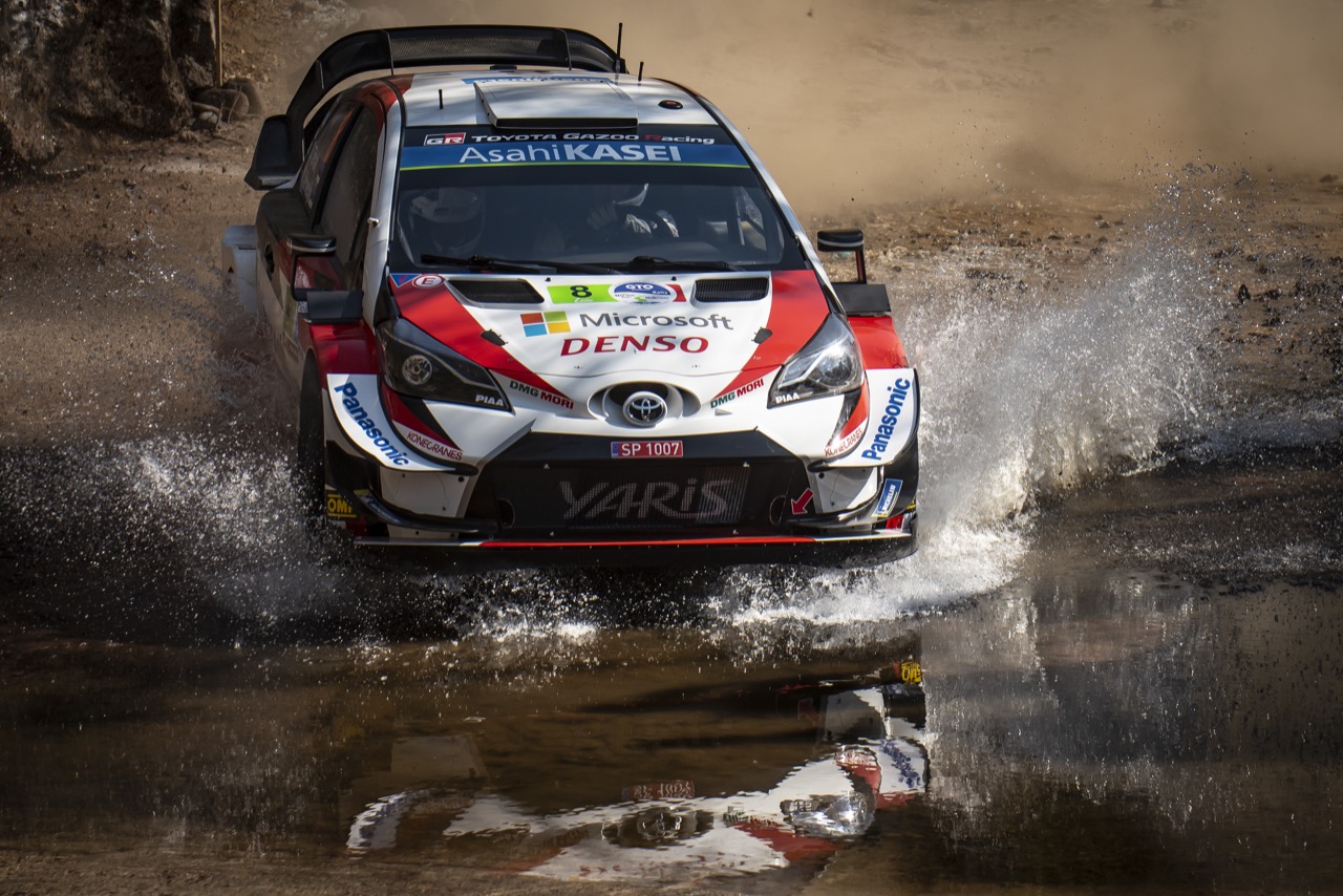 Yaris WRC 2019 w czasie Rajdu Meksyku