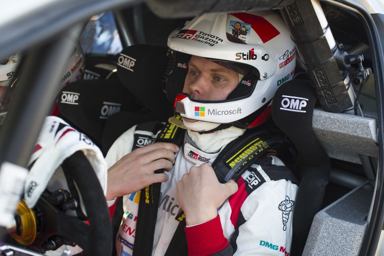 Ott Tanak Toyota Yaris WRC Ott Tanak w Toyocie Yaris WRC w czasie Rajdu Meksyku 2018