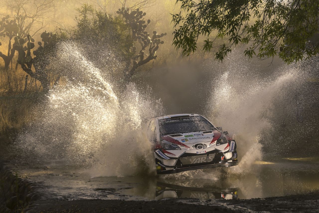Toyota Yaris WRC Rajd Meksyku 2018 Toyota Yaris WRC w czasie Rajdu Meksyku 2018