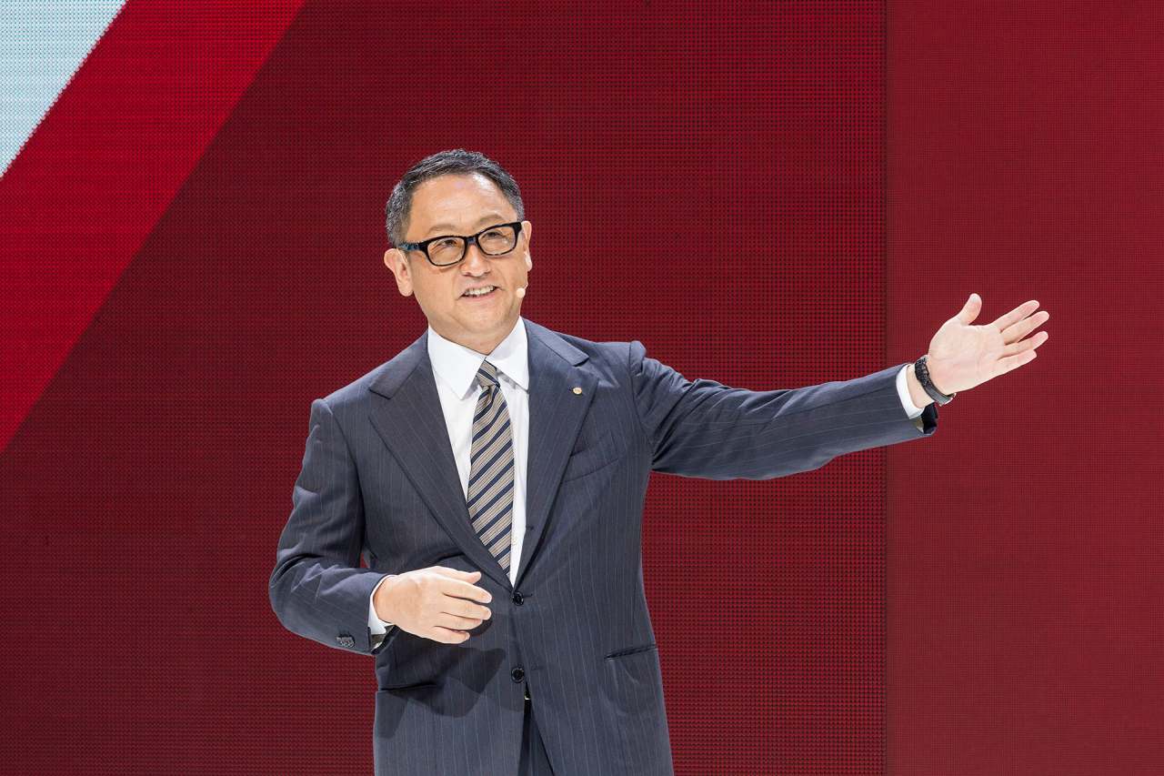 Akio Toyoda Paris Motor Show