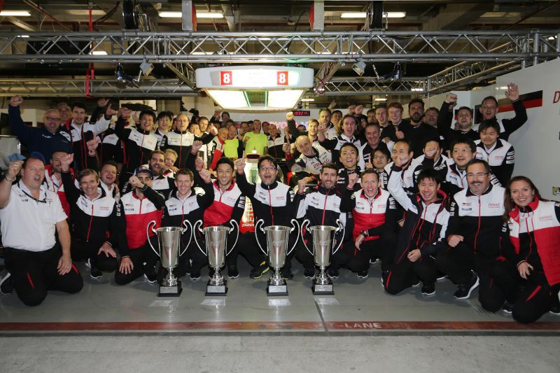 Zespół Toyota Gazoo Racing w czasie rundy WEC w Szanghaju 2017