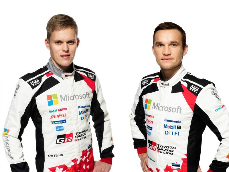 Ott Tanak Martin Jarveoja Toyota Gazoo Racing Ott Tanak i pilot Martin Jarveoja
