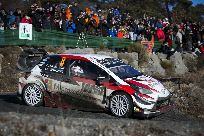 Ott Tanak w Toyocie Yaris WRC Monte Carlo