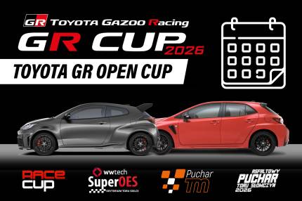 Kalendarz TOYOTA GR OPEN CUP 2026 (zmodyfikowane auta GR Yaris/GR Corolla)