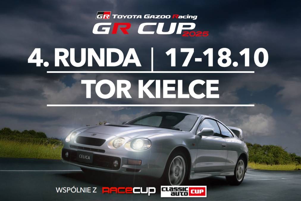 Informacje i zapisy do 4. rundy TOYOTA GR CUP - 17-18.10.2025 Tor Kielce