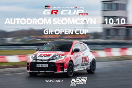 Informacje i zapisy do 12. rundy fazy kwalifikacyjnej TOYOTA GR OPEN CUP - 10.10.2026 Autodrom Słomczyn