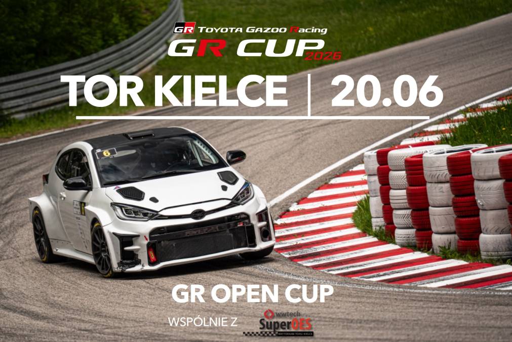 Informacje i zapisy do 5. rundy fazy kwalifikacyjnej TOYOTA GR OPEN CUP - 20.06.2026 Tor Kielce