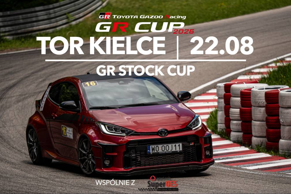 Informacje i zapisy do 7. rundy fazy kwalifikacyjnej TOYOTA GR STOCK CUP - 22.08.2026 Tor Kielce