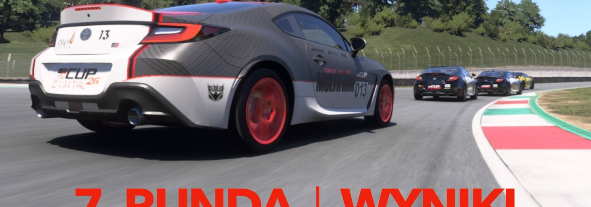 Wyniki wyścigu finałowego - 7. runda kwalifikacyjna TOYOTA GR CUP DIGITAL 2026