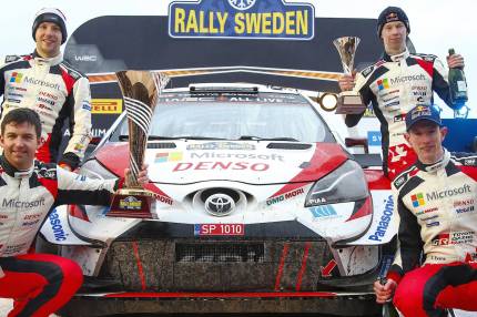 Toyota znów najszybsza w Rajdzie Szwecji