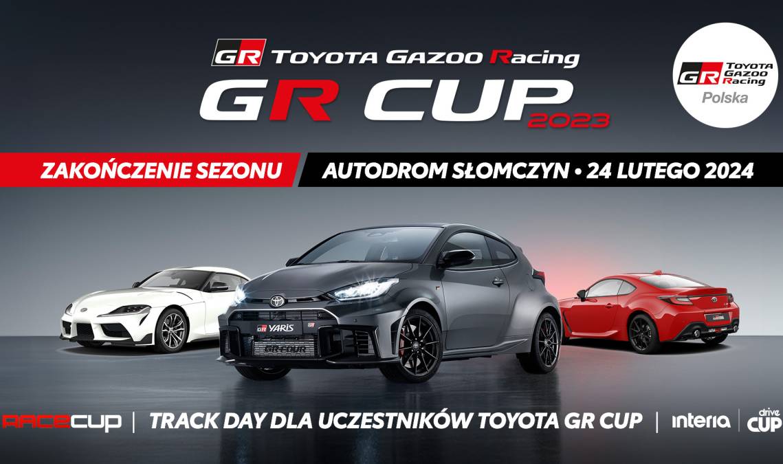 Wręczenie pucharów dla zwycięzców TOYOTA GR CUP 2023 - Autodrom Słomczyn 24 lutego