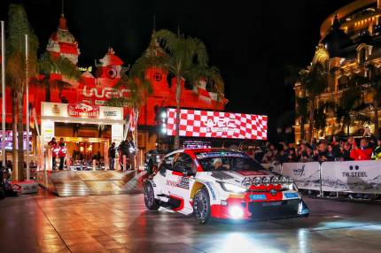 TOYOTA GAZOO Racing wygrywa Rajd Monte Carlo. Pierwsze i drugie miejsce na początek sezonu